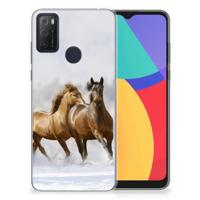 Alcatel 1S (2021) | TPU Hoesje | Paarden