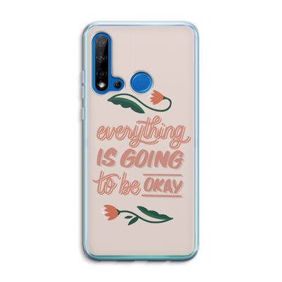 Optimistic flower girl: Huawei P20 Lite (2019) Transparant Hoesje