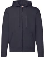 Fruit Of The Loom F401N Classic Hooded Sweat Jacket - Deep Navy - L