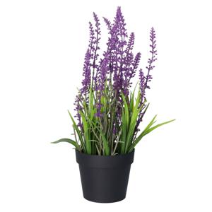 Lavendel kunstplant in pot - licht paars - D15 x H30 cm