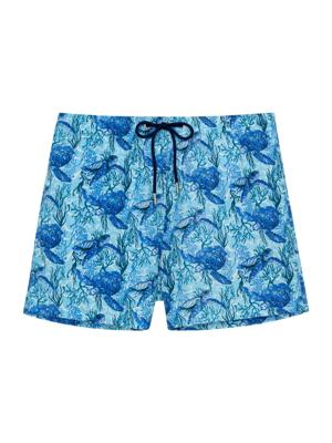 HOM - Beach Boxer - Tartane - blauw, Maat:L