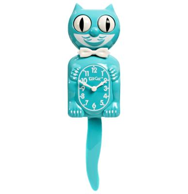 The Classic Kit-Cat-Klock Turquoise Edition Klok