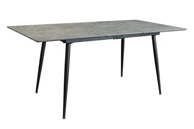 Eettafel APARTMENT 120-160 cm uitschuifbaar grijze steenlook - 47070