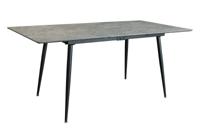 Eettafel APARTMENT 120-160 cm uitschuifbaar grijze steenlook - 47070
