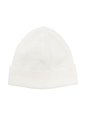 Bonpoint bonnet en coton à logo brodé - Blanc