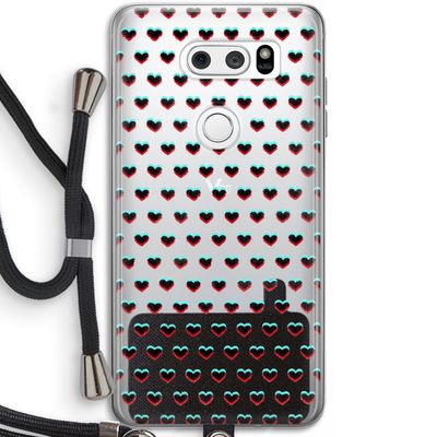 Hartjes: LG V30 Transparant Hoesje met koord