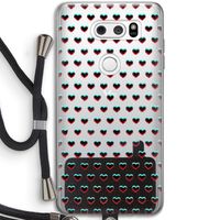 Hartjes: LG V30 Transparant Hoesje met koord