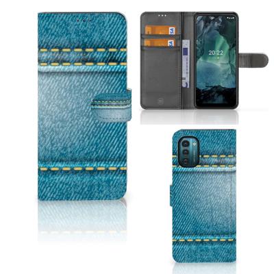 Nokia G11 | G21 | Wallet Case | met Pasjes | Jeans