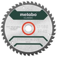 Metabo Cirkelzaagblad Cordless Cut Wood - Classic | 165 x 1.8 x 20 mm | Z42 WZ 5° - 628026000