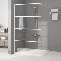 Inloopdouchewand 115x195 cm transparant ESG-glas wit