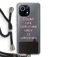 Christian Grey: Xiaomi Mi 11 Transparant Hoesje met koord