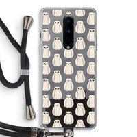 Uilen: OnePlus 8 Transparant Hoesje met koord