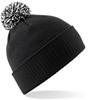 Beechfield CB450 Snowstar® Beanie - Black/White - One Size