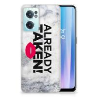OnePlus Nord CE 2 5G | Siliconen hoesje | met naam Already Taken White