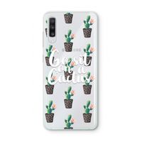 Cactus quote: Samsung Galaxy A70 Transparant Hoesje Cactus quote: Samsung Galaxy A70 Transparant Hoesje