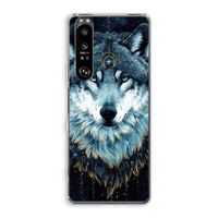 Darkness Wolf: Sony Xperia 1 III Transparant Hoesje