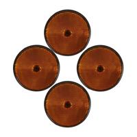 Benson Reflector - 4x - oranje - schroefbevestiging - 85 mm - rond