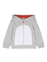 Stella McCartney Kids hoodie à design requin - Gris