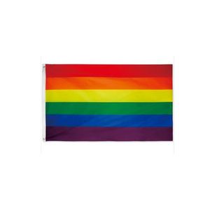 Regenboog vlag - polyester - 90x150 cm