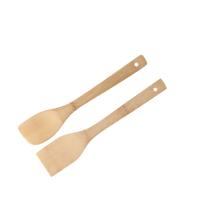 Keukengerei spatels/lepels set - 30 cm - hout - 2-delig - roerlepels