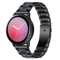 Samsung Galaxy Watch4/Watch4 Classic/Watch5/Watch6 Roestvrij Stalen Riem - Donkerblauw / Zwart - thumbnail