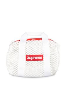 Supreme sac fourre-tout à patch logo - Blanc