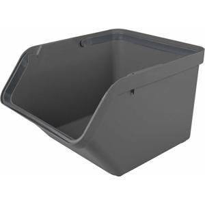 Sunware Sigma Home sorteer bak - afvalbak - antraciet - stapelbaar - 45L - 49 x 39 x 30 cm