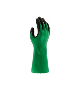 Showa 379 Nitrile Foam Werkhandschoenen - Groen/Zwart