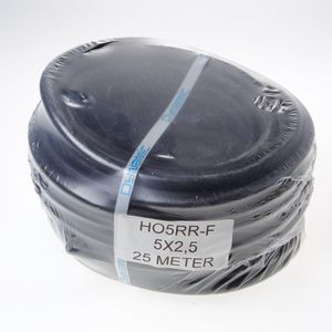 Kabel neopr.zwart 5x2.5 (25m)