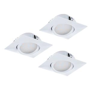Eglo Led plafondspotPineda Square (3x) 3x6w - 3000K - 8,4cm wit - 95844