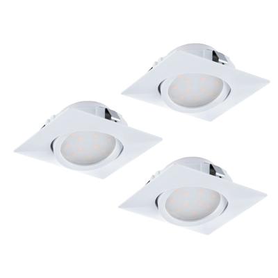 Eglo Led plafondspotPineda Square (3x) 3x6w - 3000K - 8,4cm wit - 95844