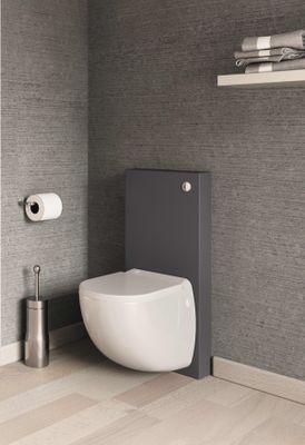 Sanibroyeur Comfort box opbouw wandcloset met vermaler, antraciet