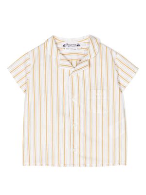 Bonpoint chemise en coton à rayures - Blanc