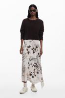 2-in-1 dierenprint jurk - BROWN - M