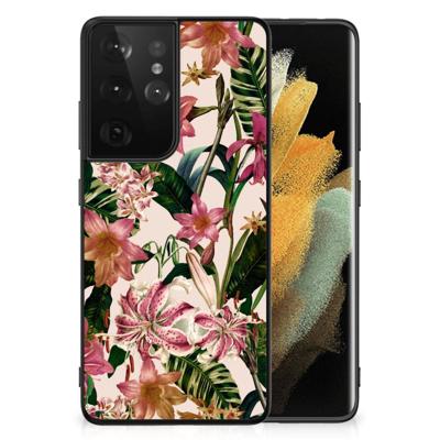 Samsung Galaxy S21 Ultra Bloemen Hoesje Flowers