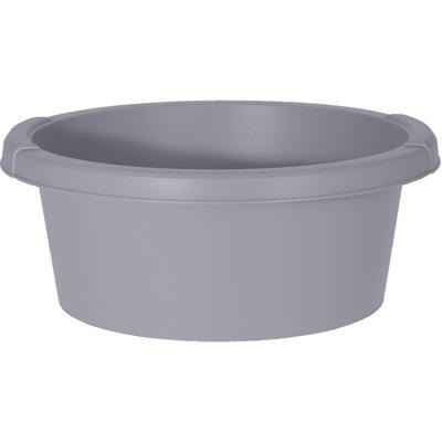 Excellent Houseware afwasteil/afwasbak - grijs - rond - kunststof - 6 liter
