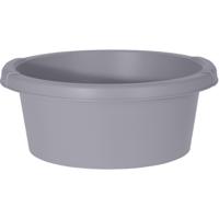Excellent Houseware afwasteil/afwasbak - grijs - rond - kunststof - 6 liter