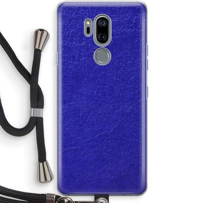 Majorelle Blue: LG G7 Thinq Transparant Hoesje met koord
