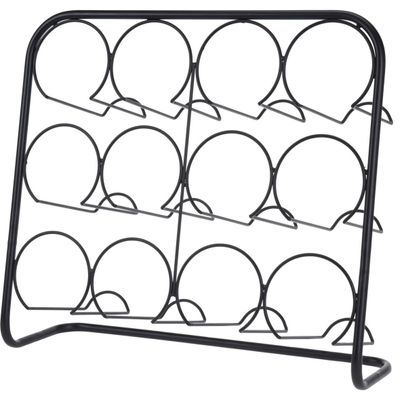 Metalen wijnflessen rek/wijnrek voor 12 flessen 45 x 14 x 38 cm
