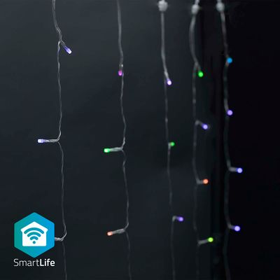 Nedis SmartLife Decoratieve LED | Wi-Fi | RGB | 180 LED&apos;s | 3 m | 1 stuks - WIFILXC01C180 WIFILXC01C180