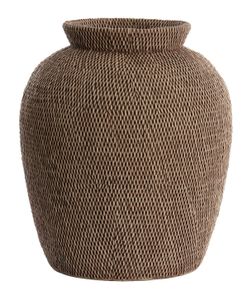 Light & Living Vaas 'Vendie' 47cm, kleur Bruin