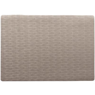 Tafel placemat Jaspe - taupe kleur - 30 x 43 cm - stevige onderlegger - anti-slip