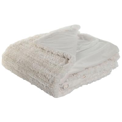 Deken Home ESPRIT Beige 220 x 240 x 1 cm