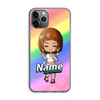 Chibi Maker vrouw: iPhone 11 Pro Max Transparant Hoesje