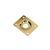 Boston JP-1-G jack plate rechthoekig verzonken slanted goud