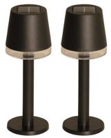 Luxform Zwarte tafellampCala Dor set van 2 - LWE20286