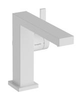 Hansgrohe Tecturis E ééngreeps wastafelkraan 110 Fine CoolStart met afvoerplug, mat wit