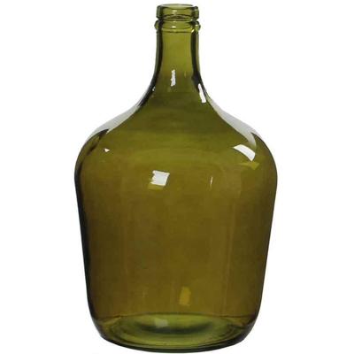Mica Decorations Vaas Diego - groen - gerecycled glas - 18 x 30 cm