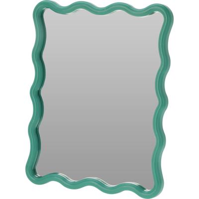 Home & Styling kinder wandspiegel - Princess - 30 x 38 cm - kunststof/glas - groen rand