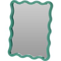 Home & Styling kinder wandspiegel - Princess - 30 x 38 cm - kunststof/glas - groen rand